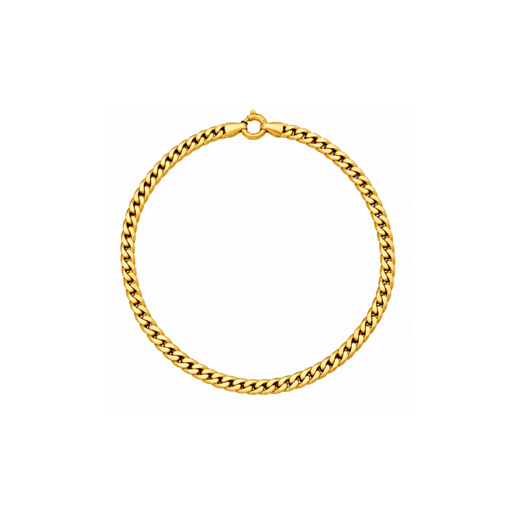 14K Yellow Gold Cuban Link Chain – 17
