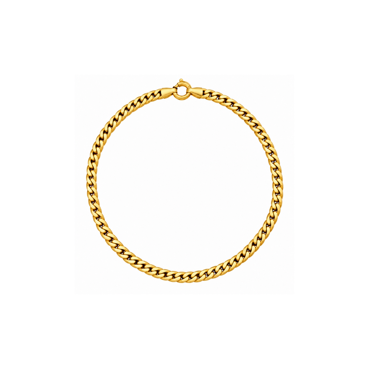 14K Yellow Gold Cuban Link Chain – 17