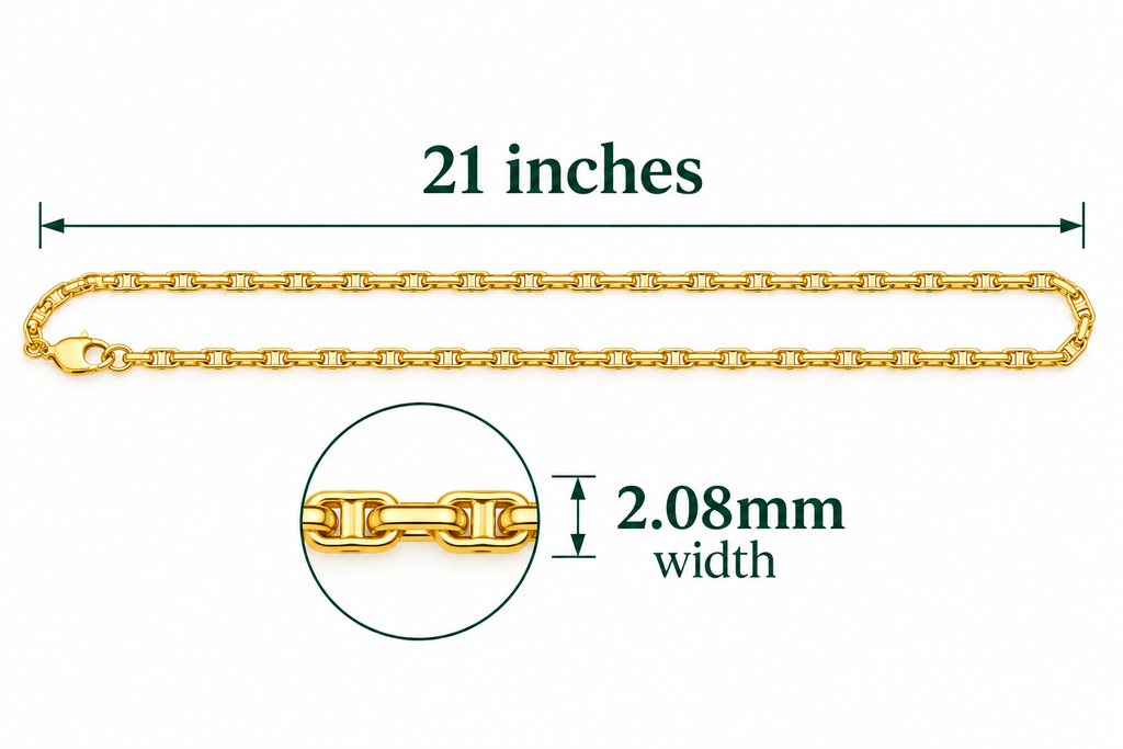 14K Yellow Gold Necklace – 21