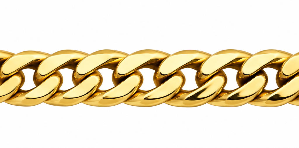 14K Yellow Gold Cuban Link Chain – 17