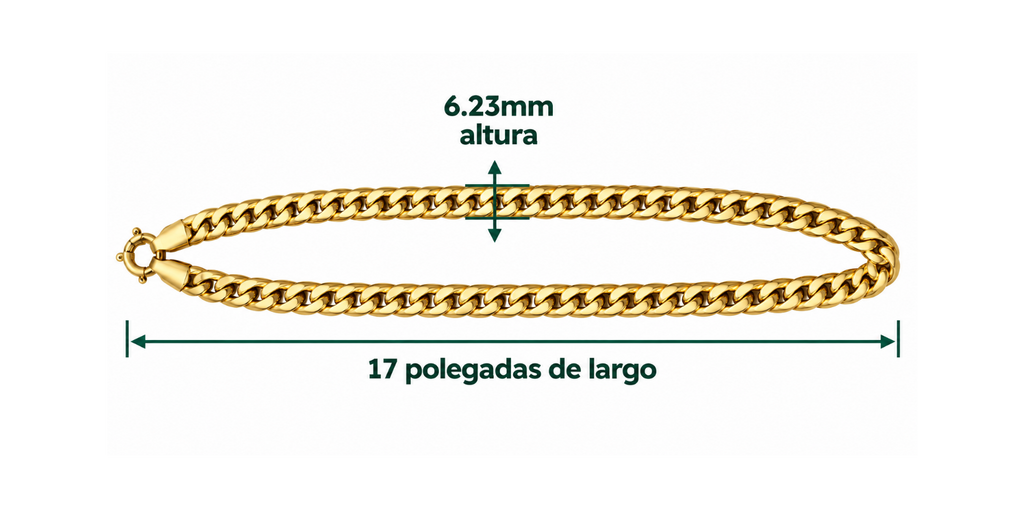 14K Yellow Gold Cuban Link Chain – 17