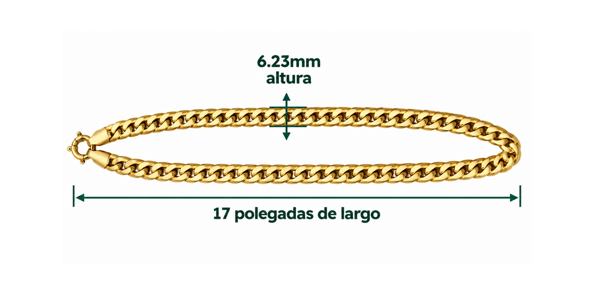 14K Yellow Gold Cuban Link Chain – 17
