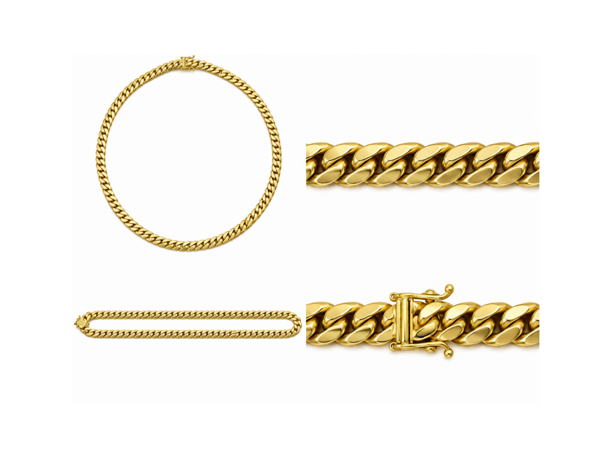 14K Yellow Gold Cuban Link Chain – 19" – 5.0 mm – 51.79 g