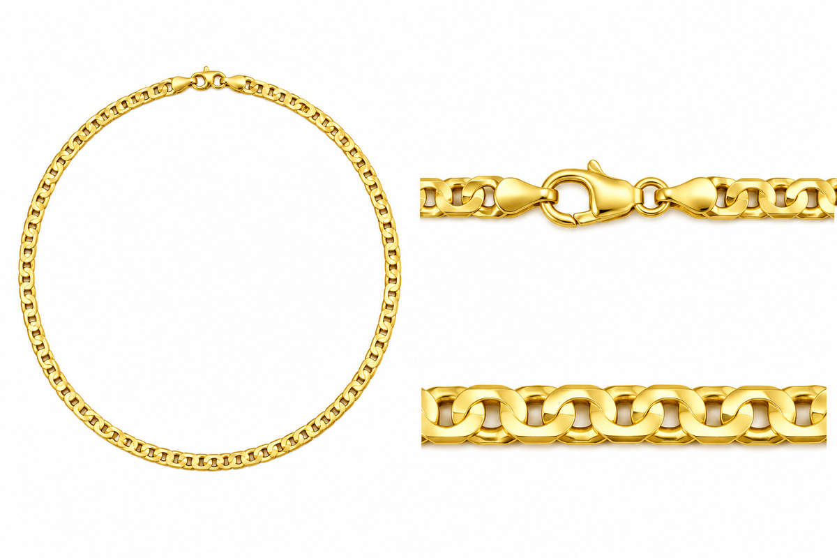 14K Yellow Gold Chain – 24" – 4.0 mm – 26.90 g