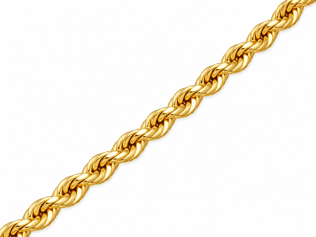 14K Yellow Gold Rope Chain