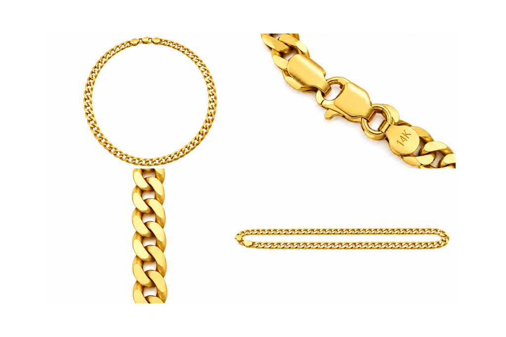 14K Yellow Gold Cuban Link Chain – 26.12 Grams