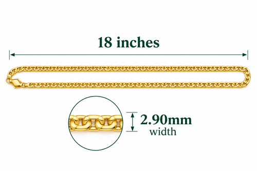14K Gold Mariner Necklace – 18