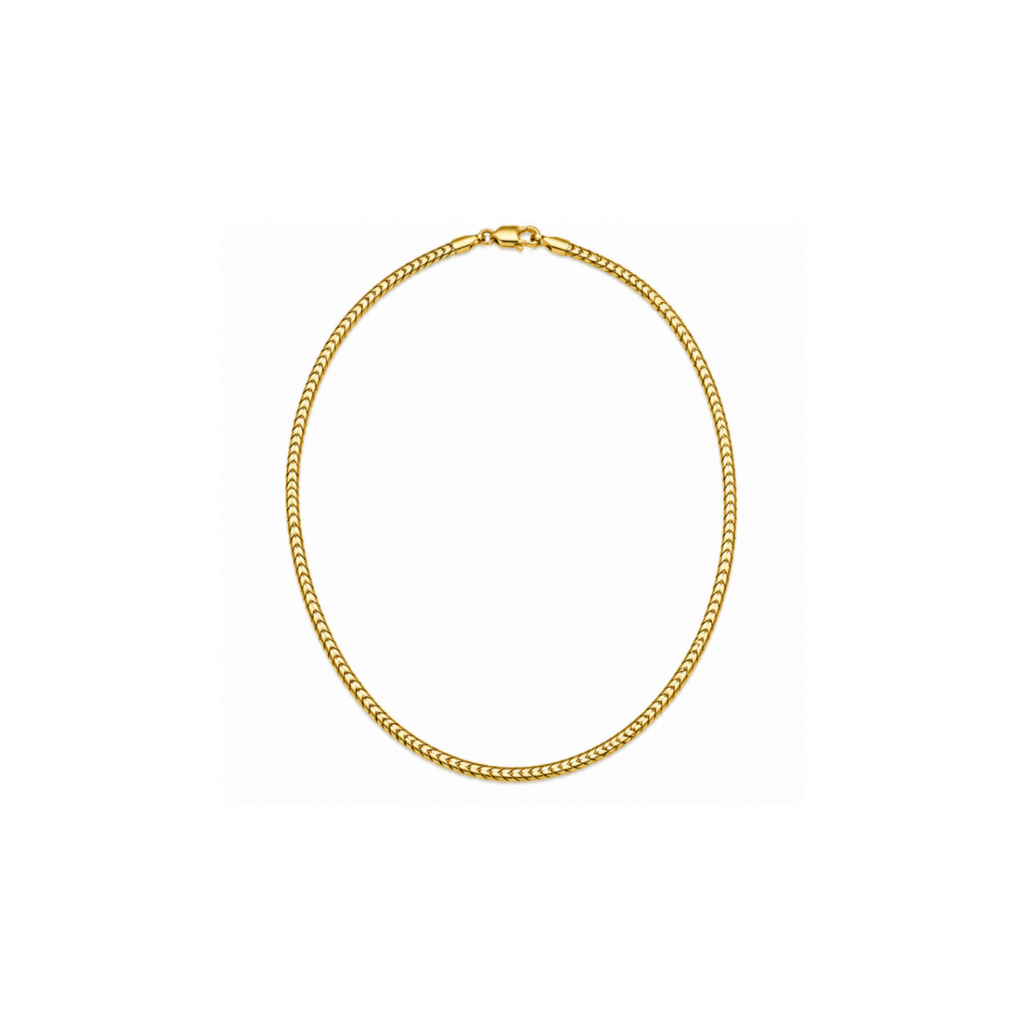 14K Yellow Gold Clover Necklace