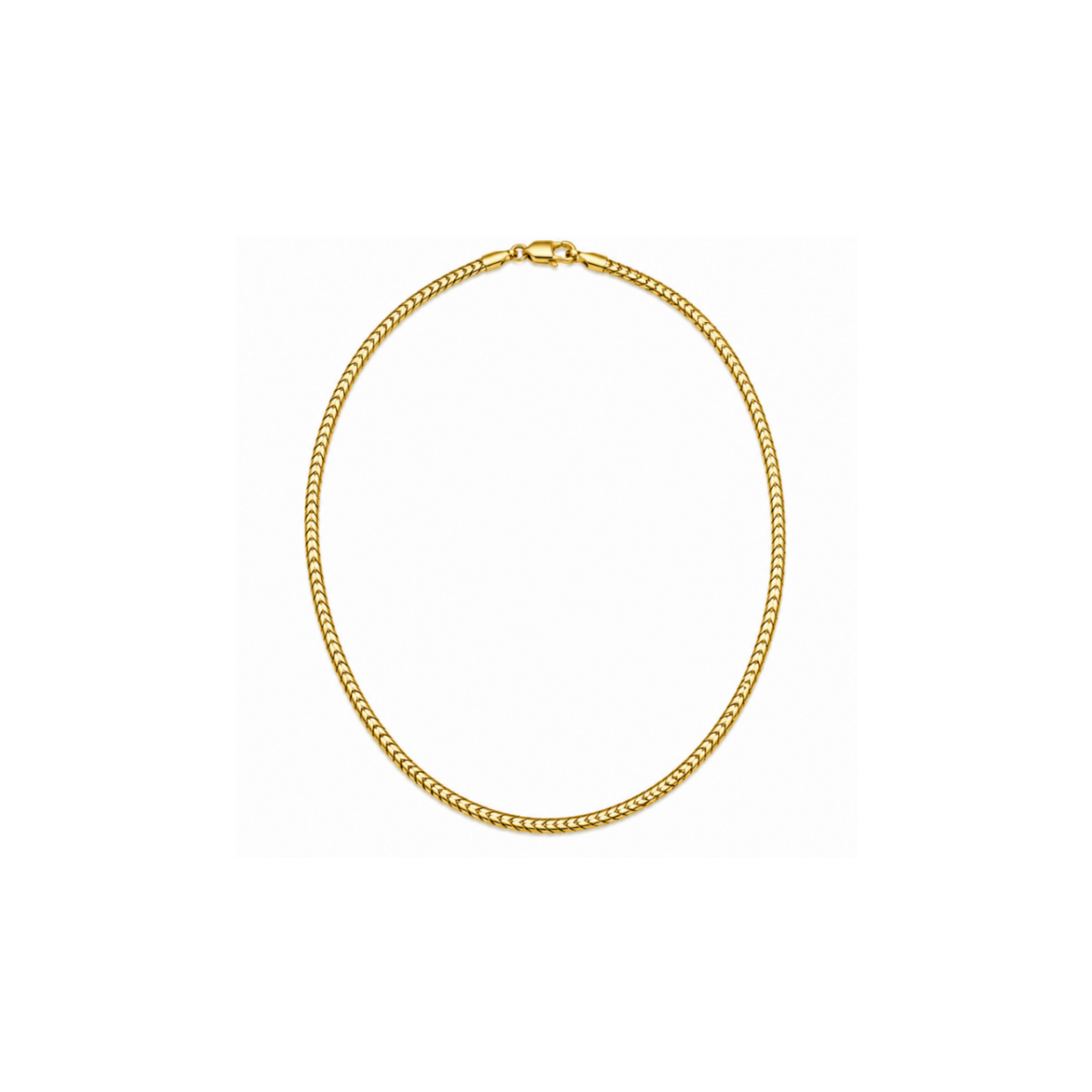 14K Yellow Gold Clover Necklace