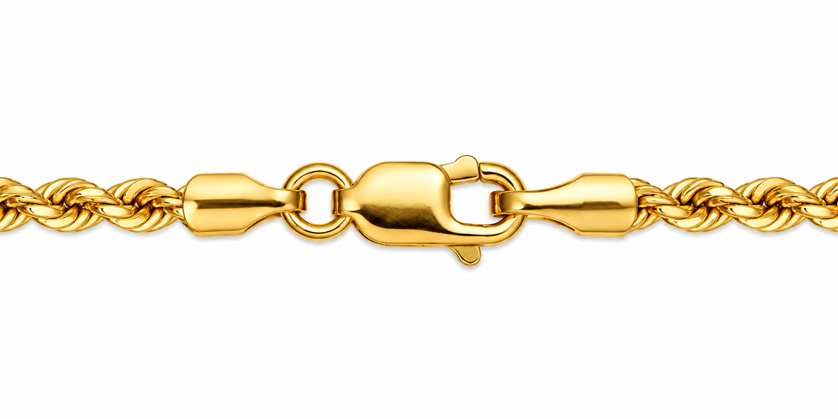 14K Yellow Gold Rope Chain
