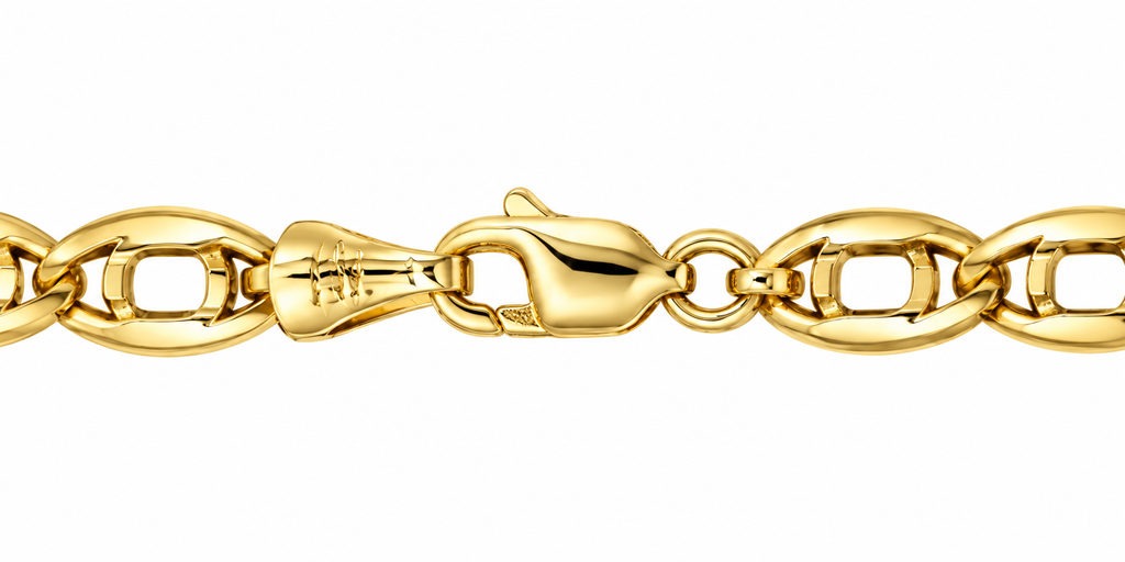 14K Yellow Gold Mariner Link Chain – 22.5"