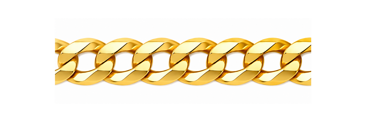 14K Yellow Gold Cuban Link Chain – 24" – 7.70 mm – 51.63 g