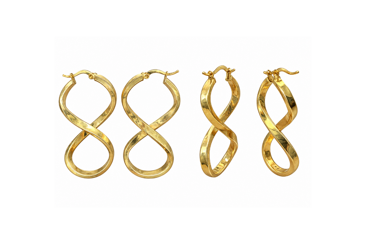 14K Yellow Gold Hoop Earrings – 2.7 DWT
