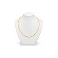 14K Gold Paperclip Necklace with Polished Bars – 16