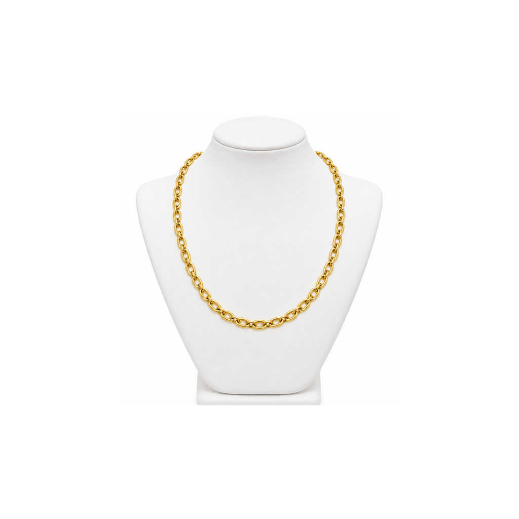 14K Yellow Gold Mariner Link Chain – 22.5"