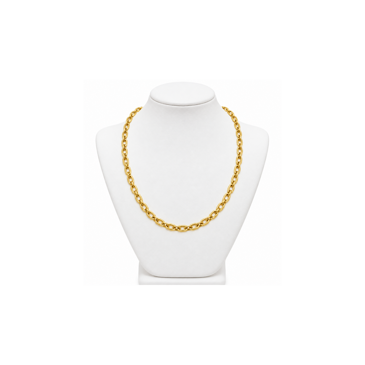14K Yellow Gold Mariner Link Chain – 22.5"