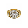 14K Gold Men’s Ring with Cubic Zirconia