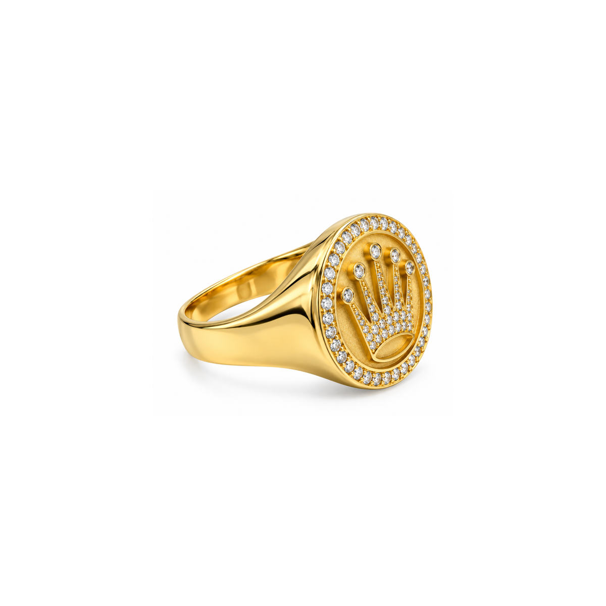 14K Gold Crown Ring