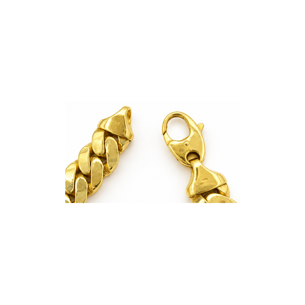 14K Yellow Gold Statement Link Bracelet