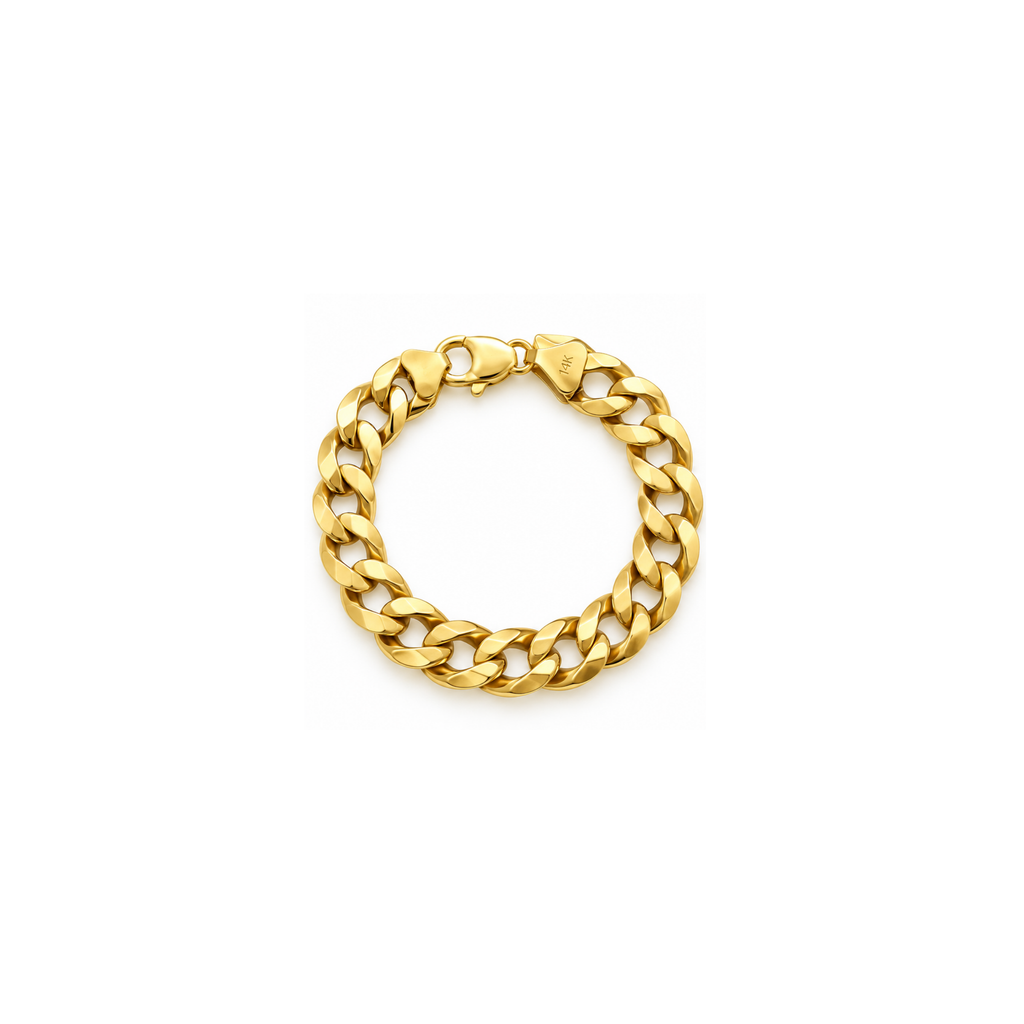 14K Yellow Gold Cuban Link Bracelet
