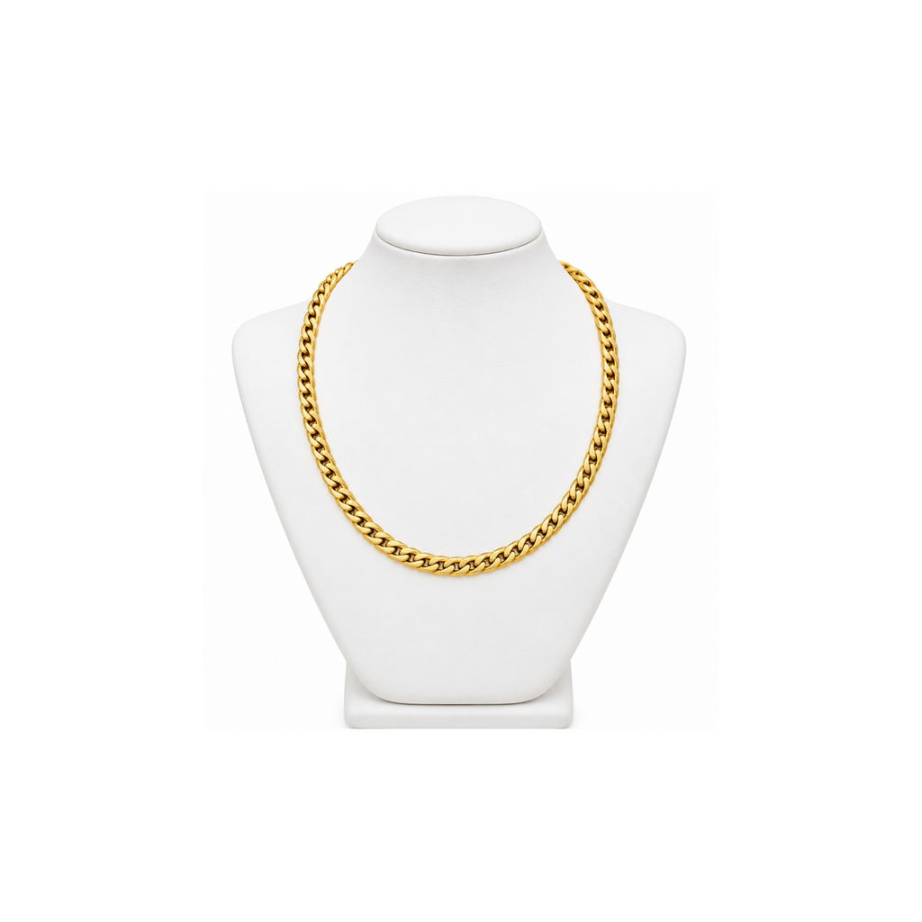 14K Yellow Gold Cuban Link Chain – 17