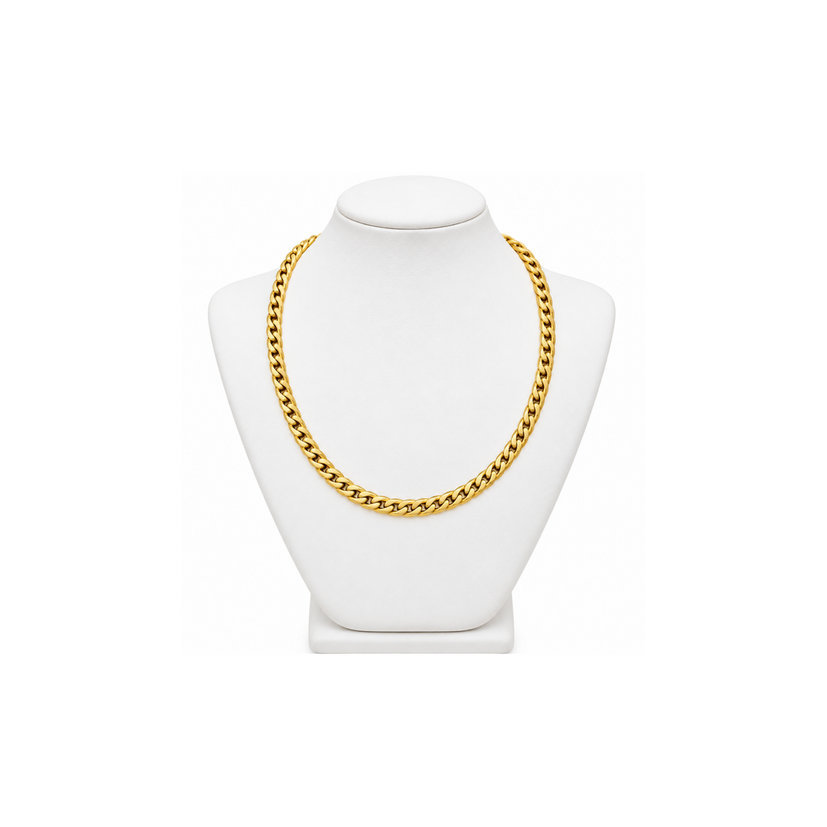 14K Yellow Gold Cuban Link Chain – 17