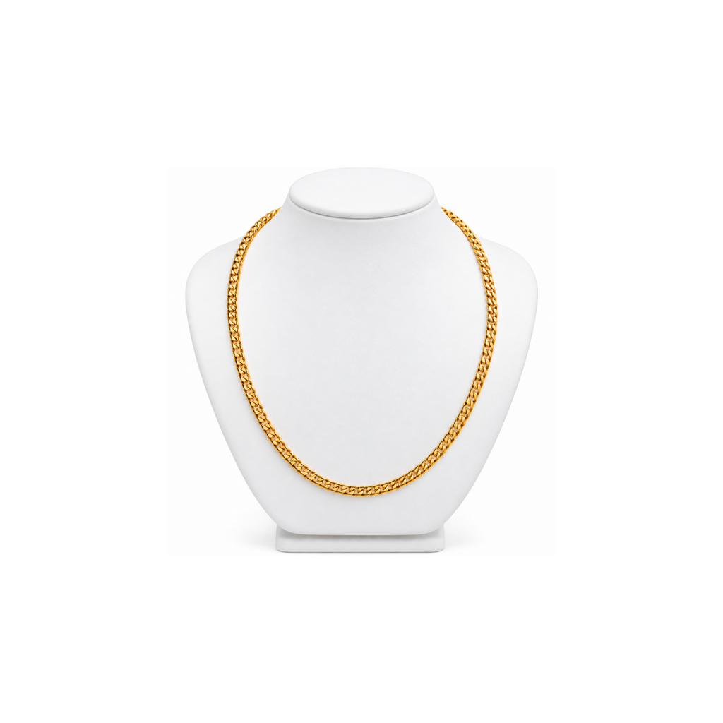 14K Yellow Gold Cuban Link Chain – 22" – 3.62 mm