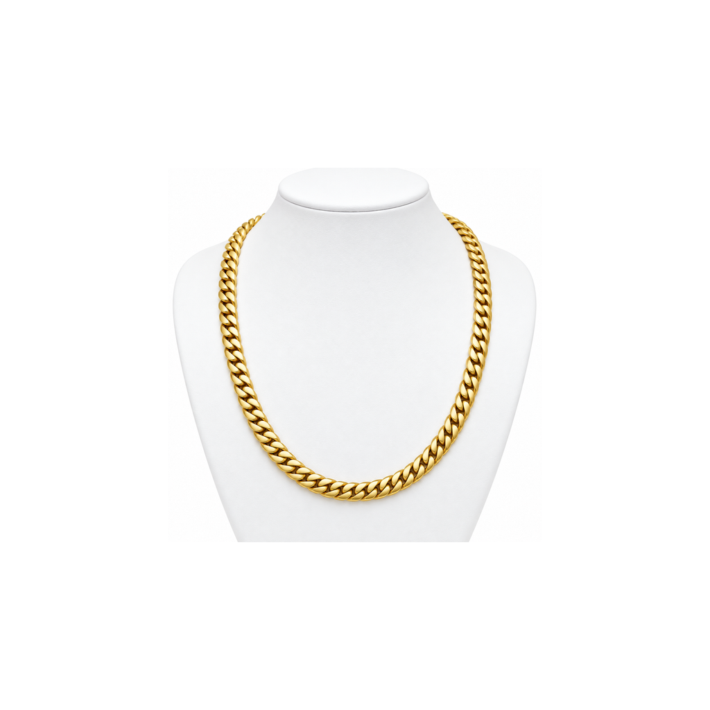14K Yellow Gold Cuban Link Chain – 19" – 5.0 mm – 51.79 g
