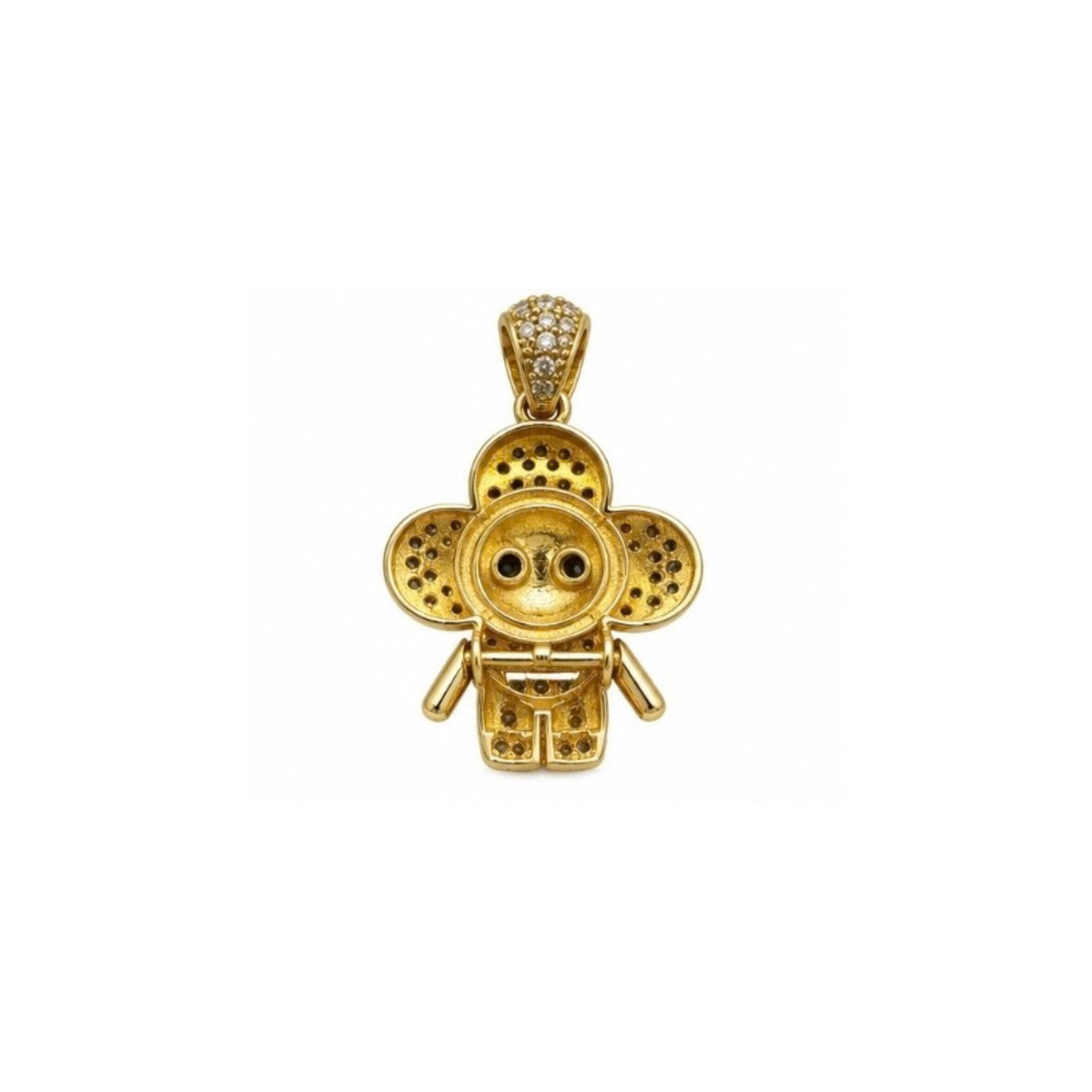 14K Yellow Gold CZ Pendant