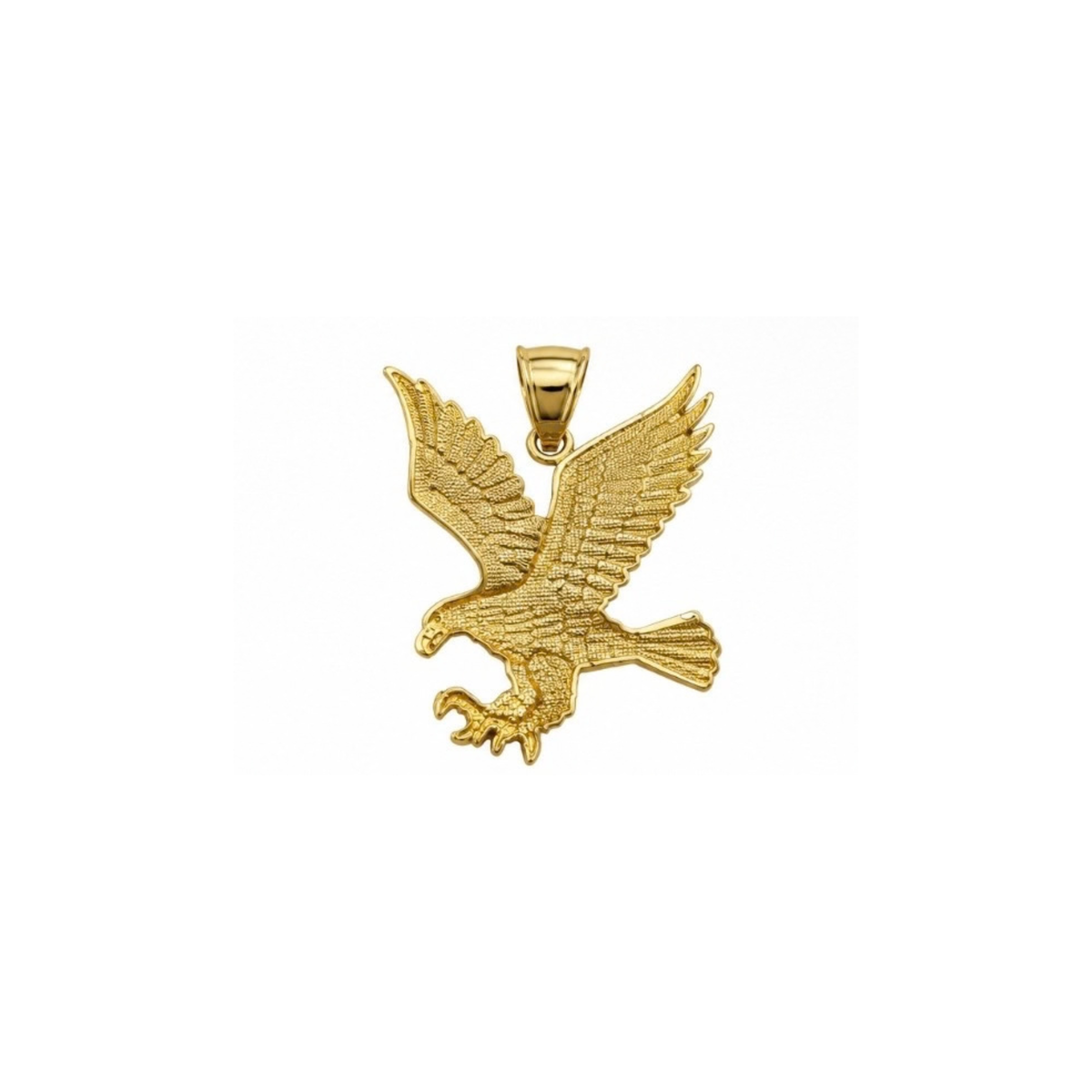 14K Two-Tone Gold Eagle Pendant