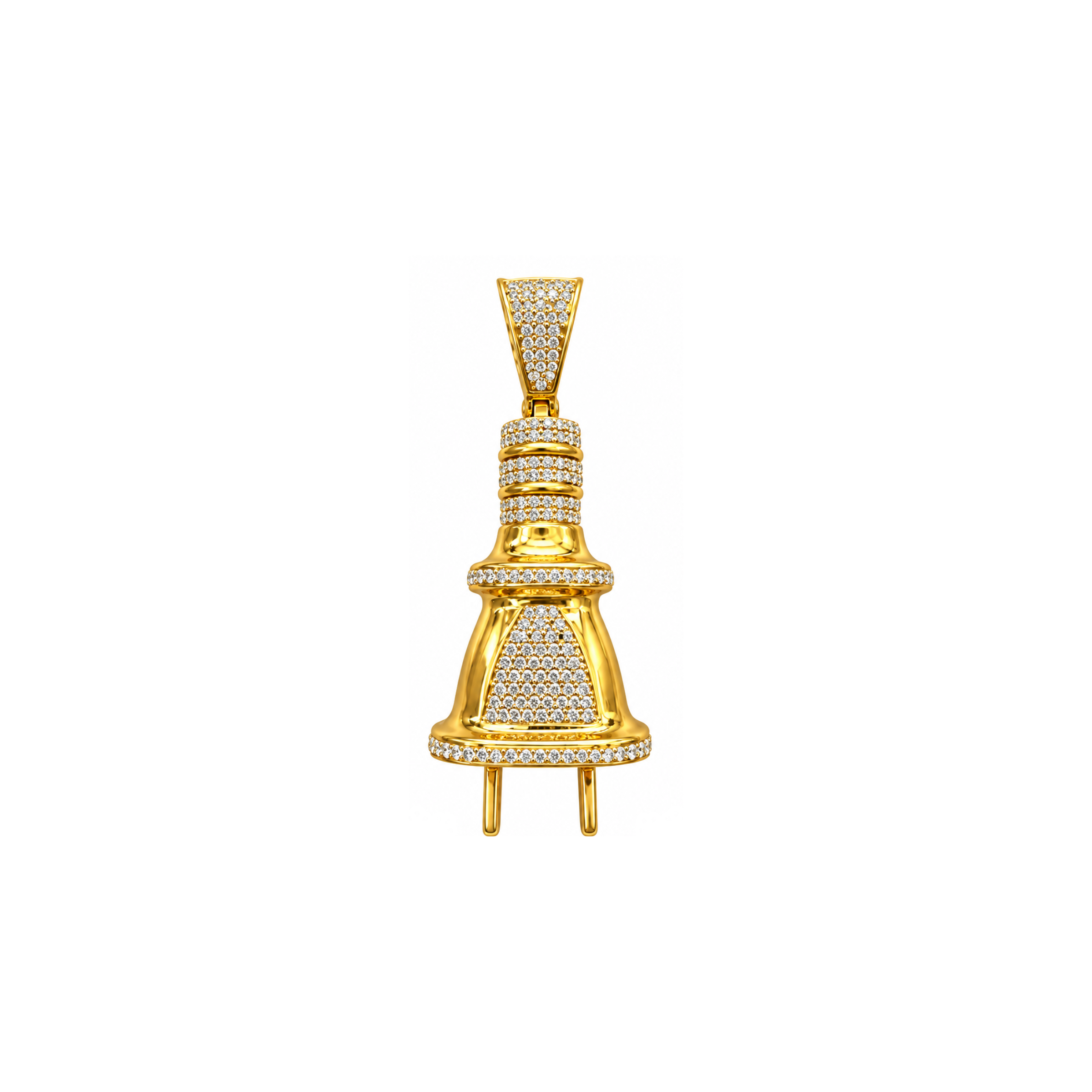 10K Yellow Gold Diamond Pendant