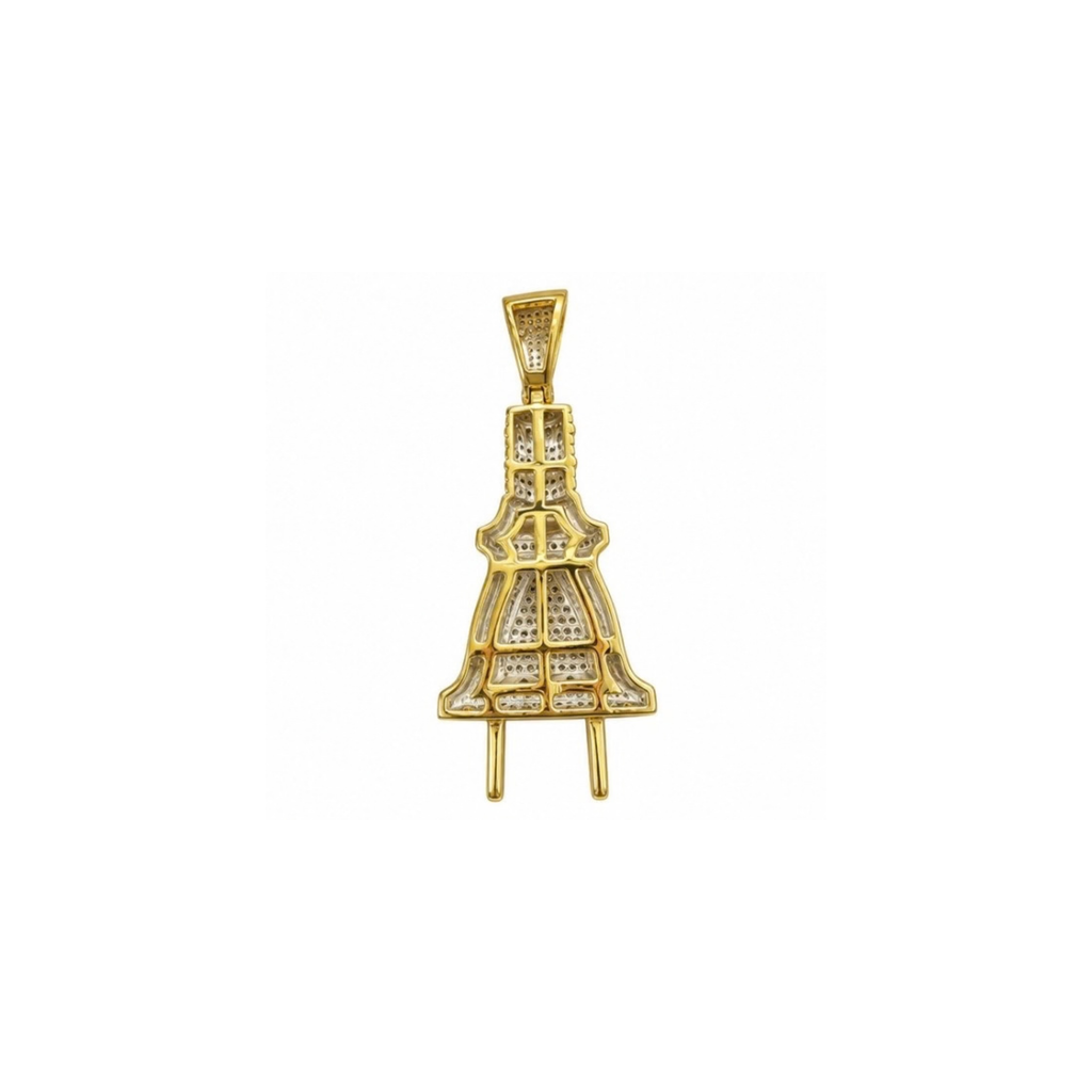10K Yellow Gold Diamond Pendant
