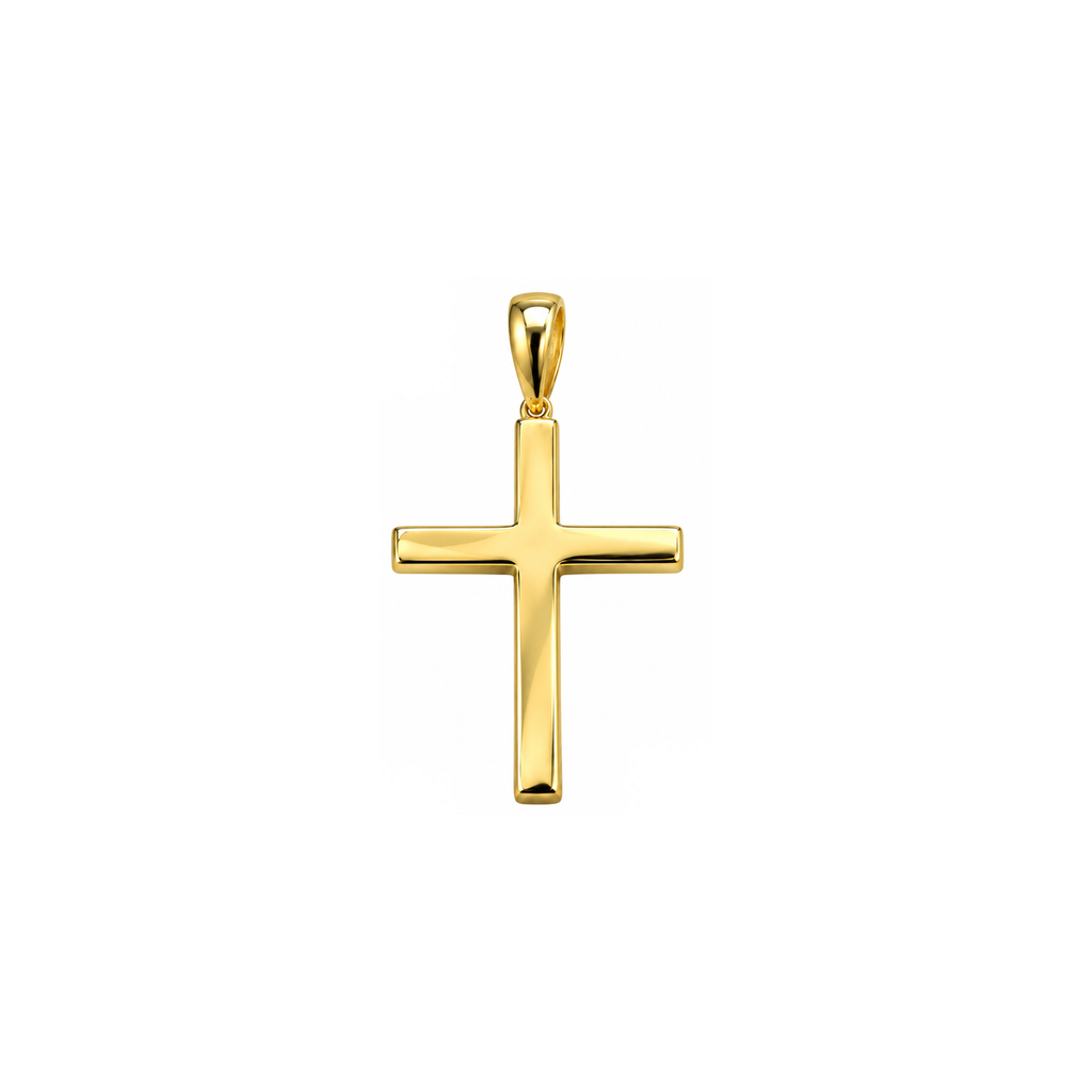 14K Yellow Gold Cross Pendant