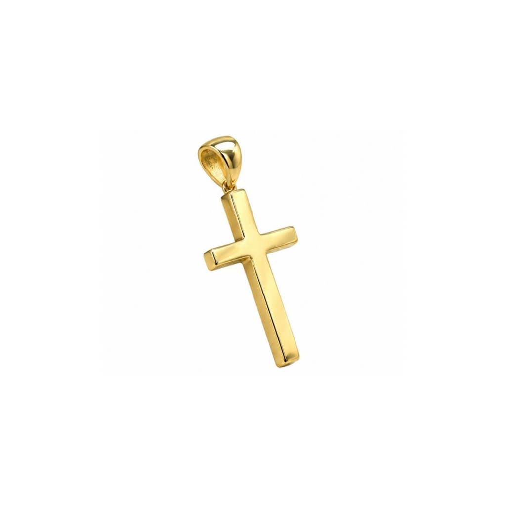 14K Yellow Gold Cross Pendant
