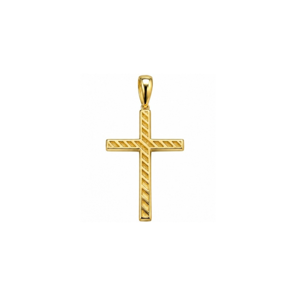 14K Yellow Gold Cross Pendant