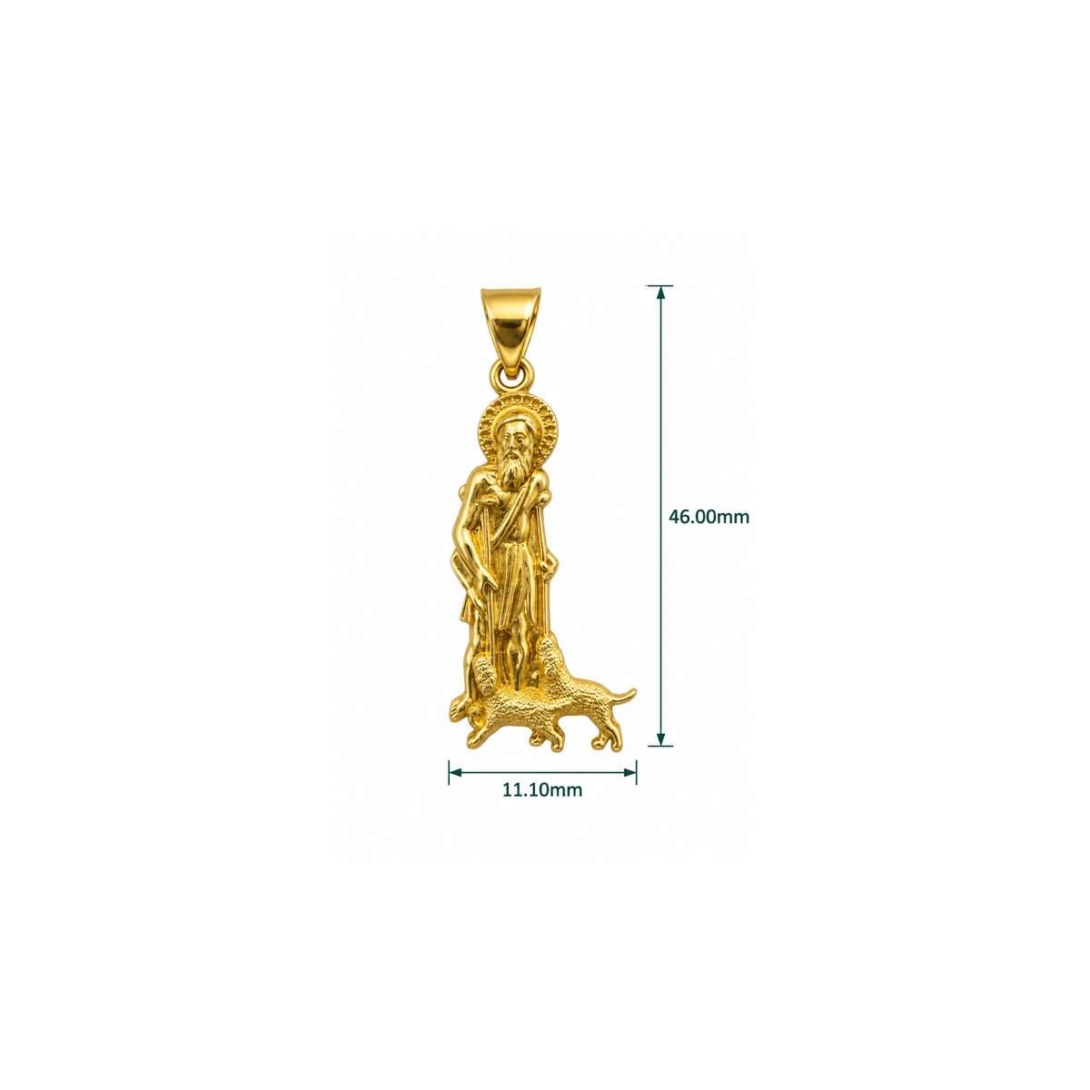 San Lazaro 10K Yellow Gold Pendant