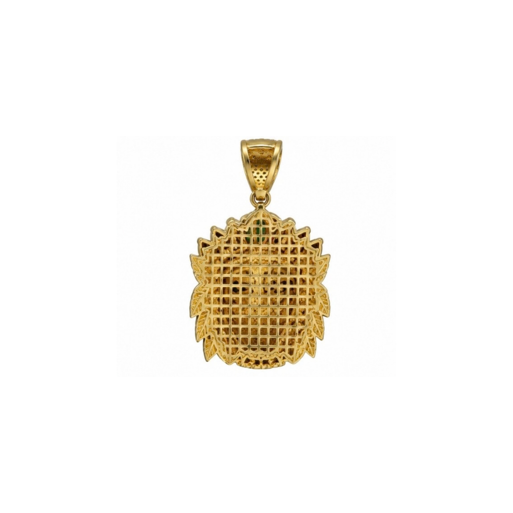 14K Yellow Gold CZ Pendant – 5.60g