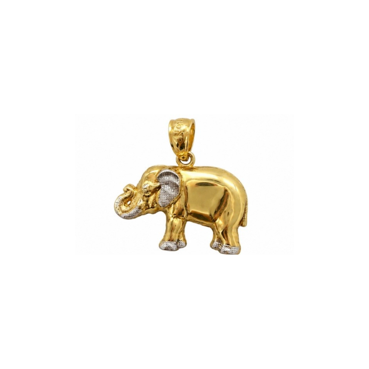 14K Two-Tone Yellow & White Gold Pendant