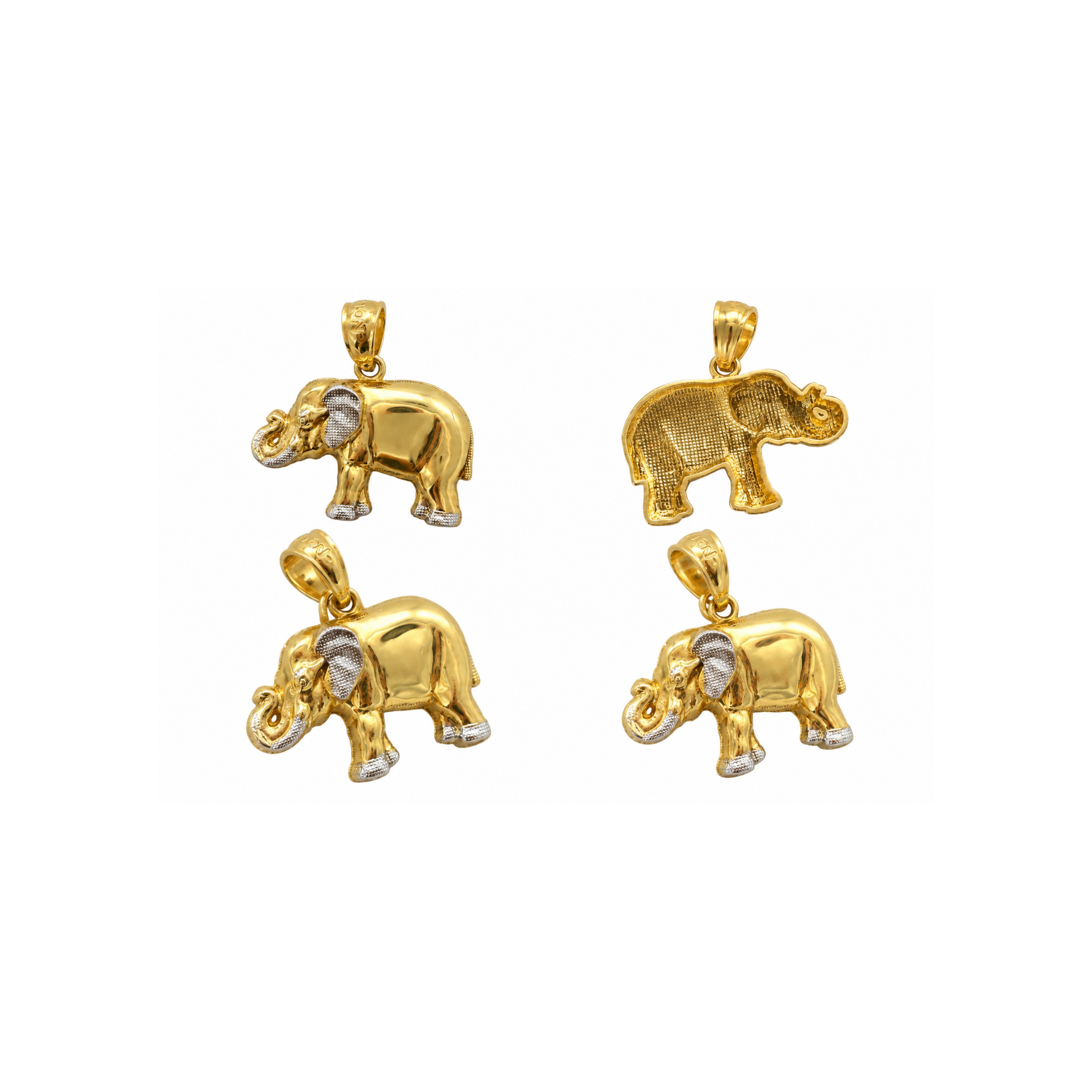 14K Two-Tone Yellow & White Gold Pendant