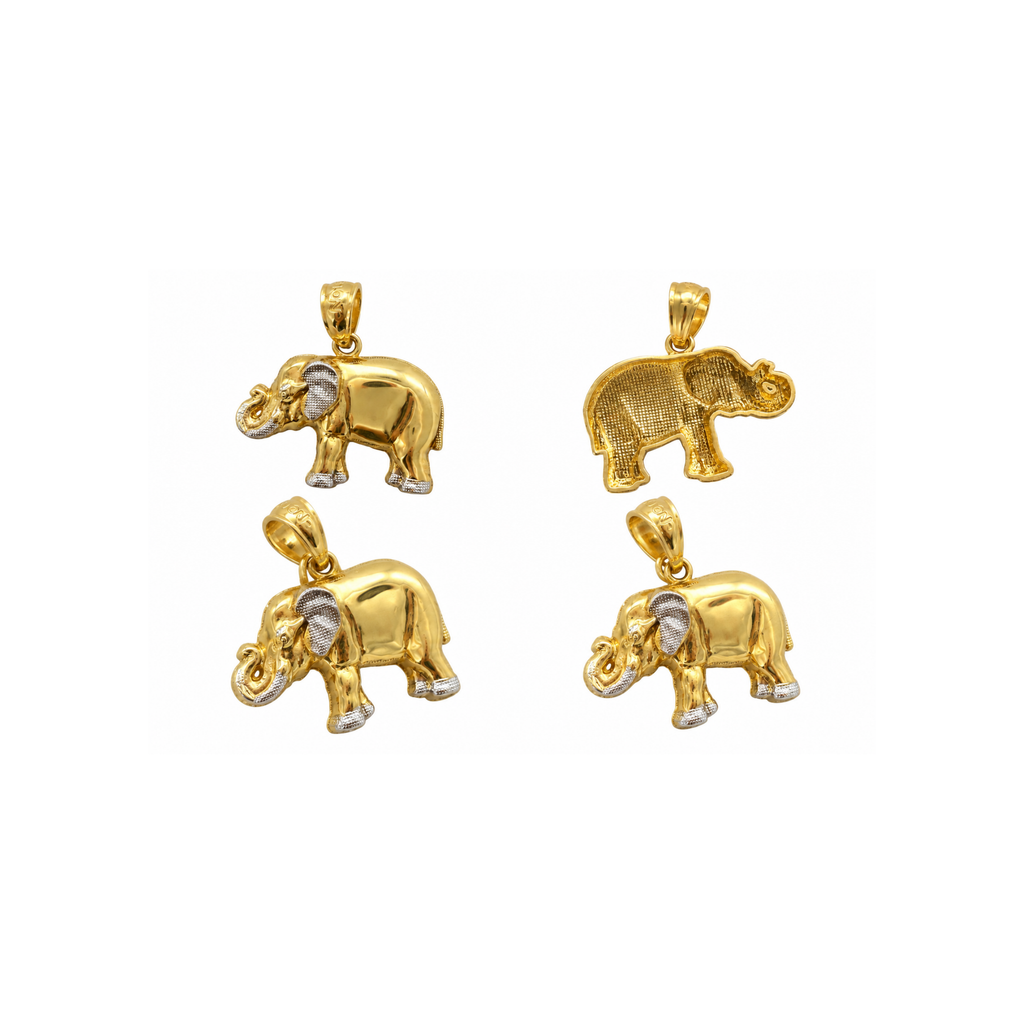 14K Two-Tone Yellow & White Gold Pendant