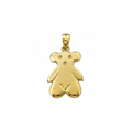14K Yellow Gold Teddy Bear Pendant