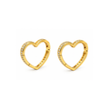 14K Yellow Gold Zirconia Earrings