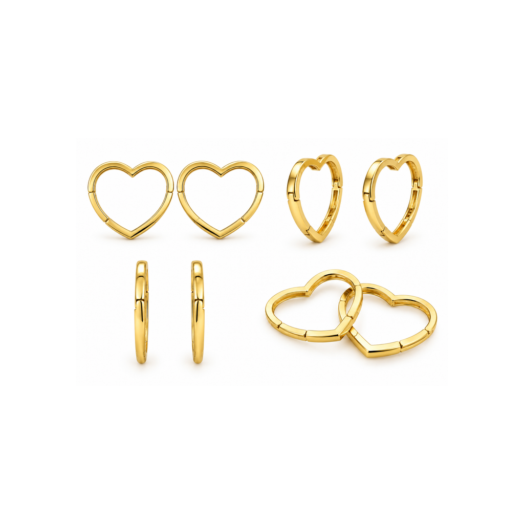 14K Yellow Gold Zirconia Earrings