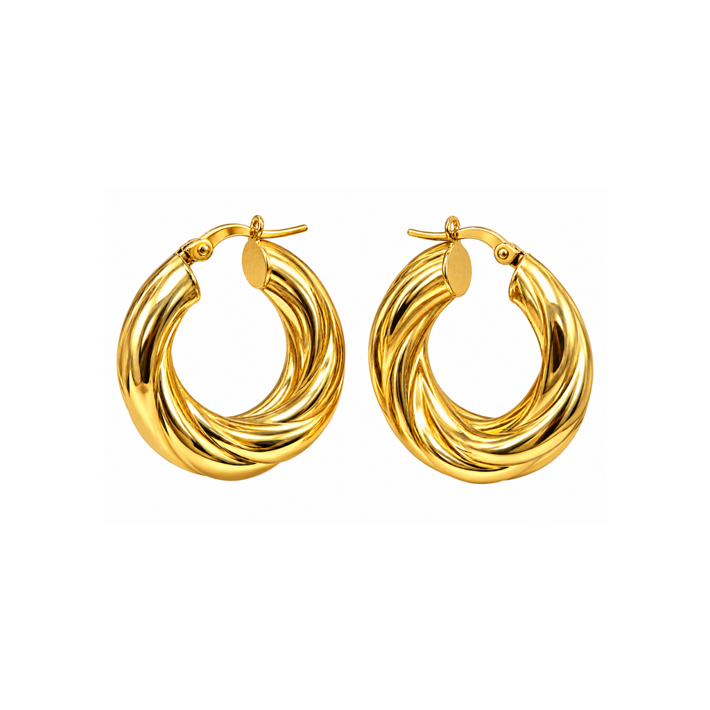 18K Yellow Gold Earrings – 5.91g