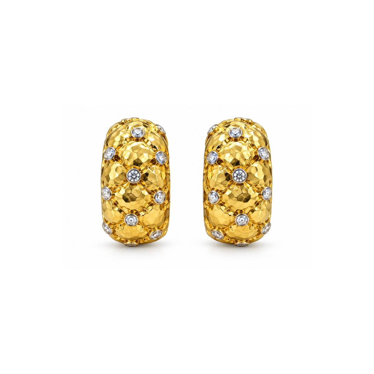 18K Yellow Gold Diamond Earrings – 0.60 CT
