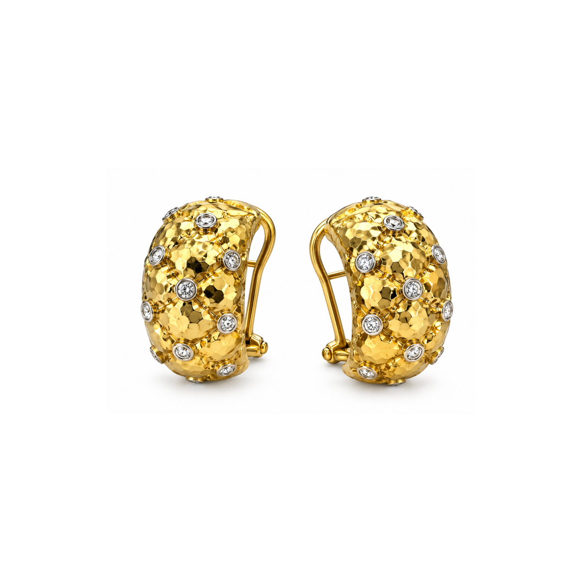 18K Yellow Gold Diamond Earrings – 0.60 CT