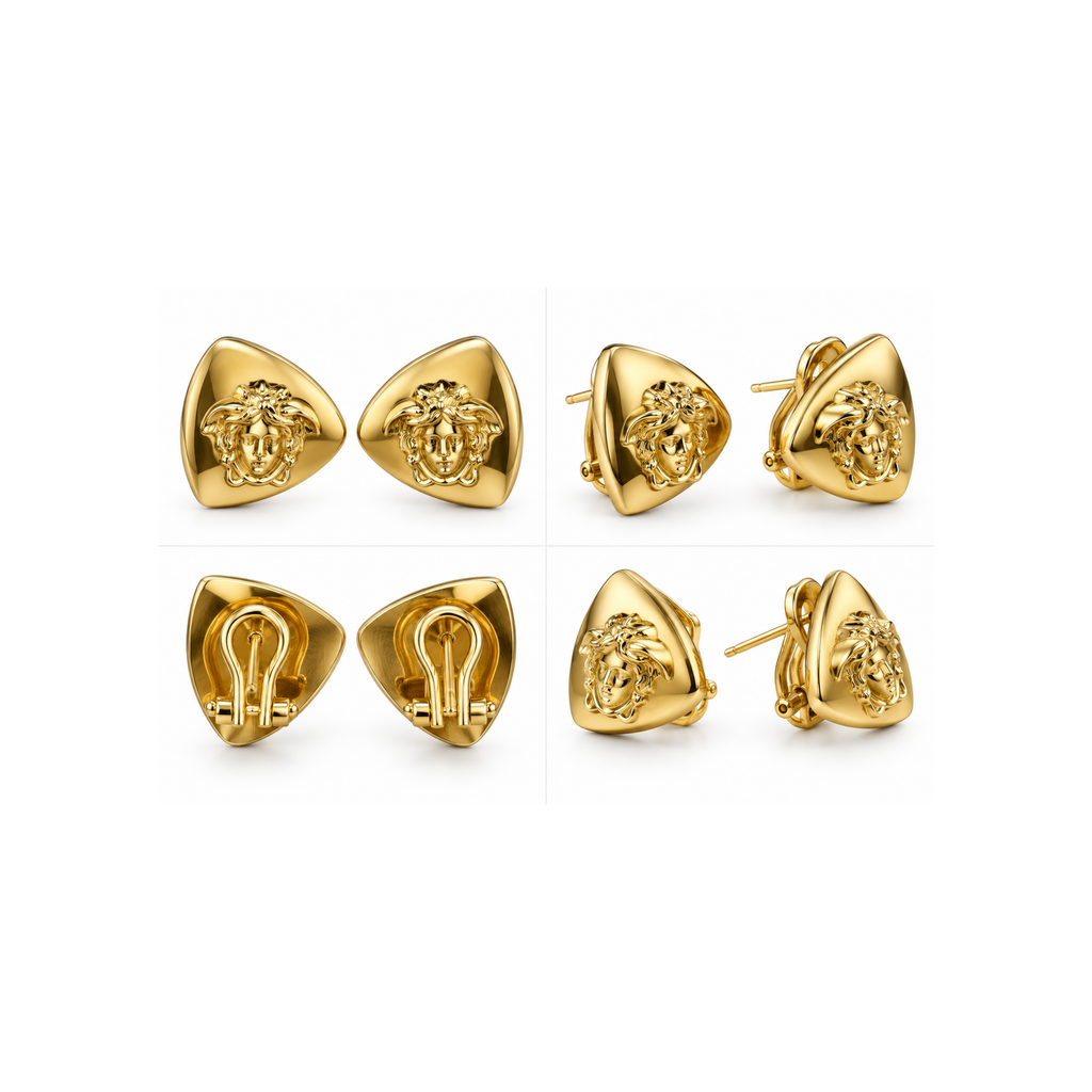 14K Gold Earrings – Elegant Statement Design