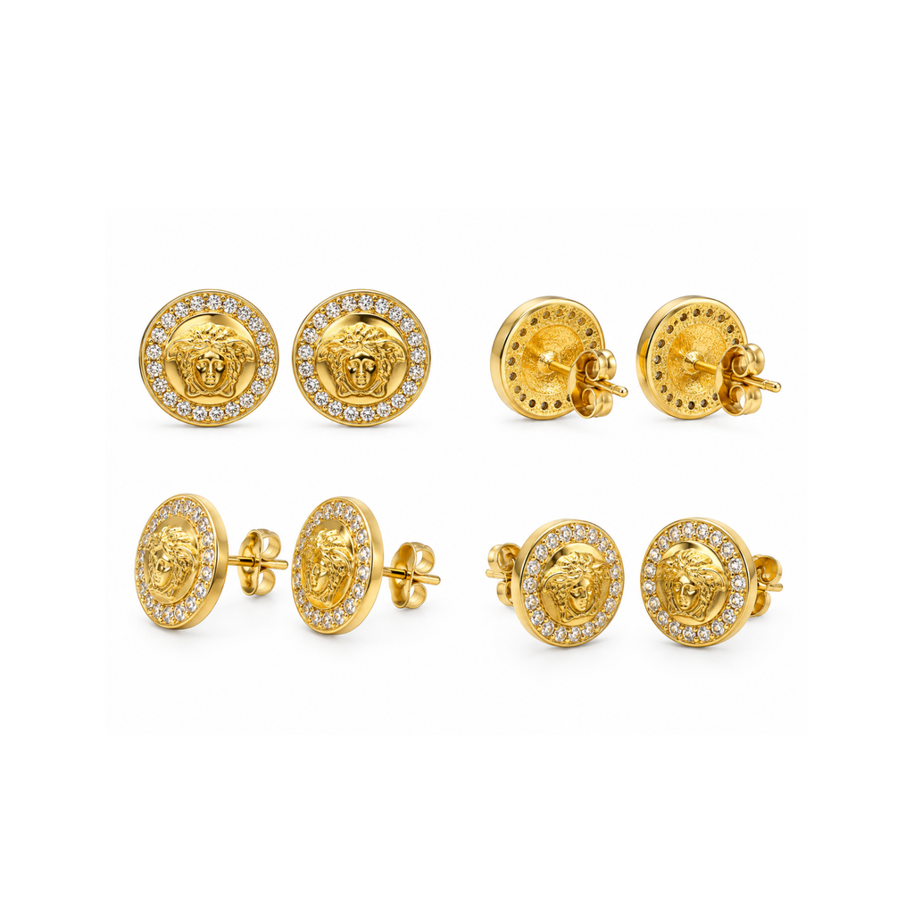 14K Gold Cubic Zirconia Earrings
