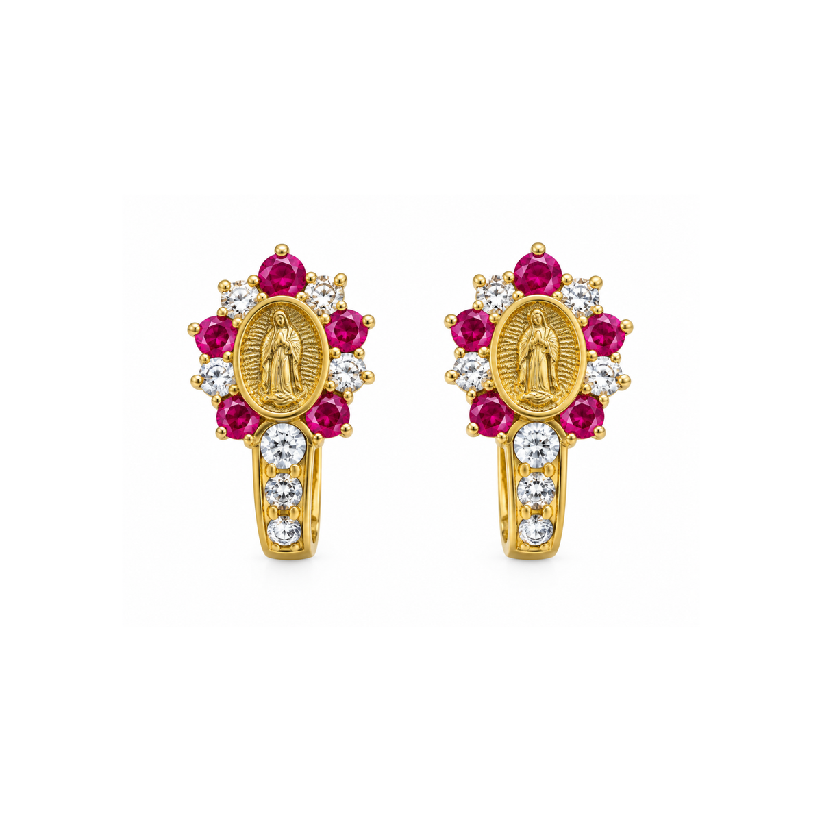 14K Gold Cubic Zirconia Earrings