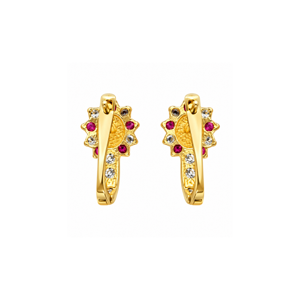 14K Gold Cubic Zirconia Earrings